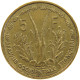 FRENCH WEST AFRICA 5 FRANCS 1956  #a060 0083 - Africa Occidentale Francese