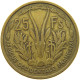 FRENCH WEST AFRICA 25 FRANCS 1956  #c013 0203 - French West Africa