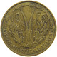 FRENCH WEST AFRICA 10 FRANCS 1956  #c002 0377 - África Occidental Francesa