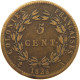 FRENCH COLONIES 5 CENTIMES 1828 A Charles X. (1824-1830) #t016 0153 - Colonie Francesi (1817-1844)