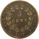 FRENCH COLONIES 5 CENTIMES 1827 H Charles X. (1824-1830) #c061 0063 - French Colonies (1817-1844)