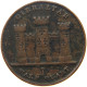 GIBRALTAR 1/2 QUART 1842 Victoria 1837-1901 #s052 0295 - Gibraltar