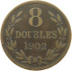 GUERNSEY 8 DOUBLES 1902 Edward VII., 1901 - 1910 #s021 0369 - Guernsey