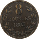 GUERNSEY 8 DOUBLES 1893  #s075 0579 - Guernesey