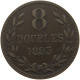 GUERNSEY 8 DOUBLES 1893 Victoria 1837-1901 #a083 0433 - Guernesey