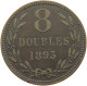 GUERNSEY 8 DOUBLES 1893 Victoria 1837-1901 #a008 0219 - Guernsey