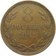 GUERNSEY 8 DOUBLES 1864  #c021 0015 - Guernesey