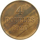 GUERNSEY 4 DOUBLES 1920  #s046 0493 - Guernsey