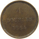 GUERNSEY 4 DOUBLES 1864  #c054 0161 - Guernesey