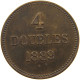 GUERNSEY 4 DOUBLES 1889  #c054 0159 - Guernsey