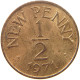 GUERNSEY 1/2 PENNY 1971 Elizabeth II. (1952-2022) #s052 0241 - Guernesey