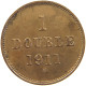 GUERNSEY DOUBLE 1911 H  #t018 0269 - Guernesey