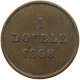 GUERNSEY DOUBLE 1868/30 GUERNSEY DOUBLE 1868/30 RARE #a014 0235 - Guernesey