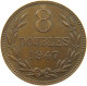 GUERNSEY 8 DOUBLES 1947  #a065 0531 - Guernsey