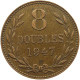 GUERNSEY 8 DOUBLES 1947  #a091 0987 - Guernsey