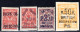 2124. RUSSIA.1919-1920 BATUM 4 MH STAMPS LOT - Batum (1919-1920)