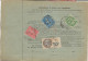 ALSACE LORRAINE1927  Bulletin D'expédition Strasbourg à Saint Etienne Cathedrale Reims Semeuses Et Fiscal - Other & Unclassified