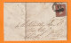 1844 - Lettre Pliée De ALNWICK, Angleterre Vers CHESTER LE STREET (Co Durham) - 1 Penny Red - Transit And Arrival Stamps - Covers & Documents