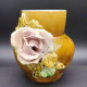 Delcampe - Vase Miniature Art Nouveau Barbotine Floral Circa 1900 Origine Belge Nimy Ht 11cm #220593 - Nimy (BEL)