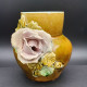 Delcampe - Vase Miniature Art Nouveau Barbotine Floral Circa 1900 Origine Belge Nimy Ht 11cm #220593 - Nimy (BEL)