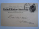 USA Dec 1894 Scott UX12 Postal Card Seatle To Helena Mont Entier Ganzsache - ...-1900