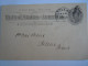 USA Mar 1896 Scott UX12 Postal Card Seattle To Helena Mont Entier Ganzsache - ...-1900