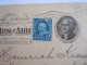 USA Jun 1897 Scott UX12 Postal Card + 264 Damaged NewYork, N.Y. To Lichtenfels Germany Entier Ganzsache - ...-1900