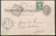 US1900 1c Postal Stationery Card "GREETINGS ATLANTIC CITY N.J”>Napoli (lighthouse Beach Umbrella Fashion Chromo Litho - ...-1900