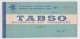 Bulgarien Bulgarie Bulgaria, Joint Bulgarian Soviet Russia Airline Carrier TABSO, Ticket Used (65983) - Europe