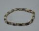 Delcampe - -ANCIEN BRACELET ARGENT VERMEIL Poinçon 925° & FAS + PIERRES ROUGES & Cristal   E - Bracelets