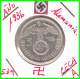 GERMANY ALEMANIA DEUTFCHES REICH  MONEDA DE 5.00 REICHSMARK AÑO 1936-CECA-A  PLATA - 29 MM.HINDENBURG AGUILA Y ESBALTICA - 5 Reichsmark