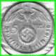 GERMANY ALEMANIA DEUTFCHES REICH  MONEDA DE 5.00 REICHSMARK AÑO 1936-CECA-D  PLATA - 29 MM.HINDENBURG AGUILA Y ESBALTICA - 5 Reichsmark