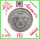 GERMANY ALEMANIA DEUTFCHES REICH  MONEDA DE 5.00 REICHSMARK AÑO 1936-CECA-E  PLATA - 29 MM.HINDENBURG AGUILA Y ESBALTICA - 5 Reichsmark