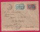 ENTIER PANTHERE + TB BRAZAVILLE CONGO FRANCAIS POUR ST GATHIEN REEXP BESANCON DOUBS CENSURE 60 1918 LETTRE - Cartas & Documentos