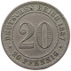 KAISERREICH 20 PFENNIG 1887 A  #a046 0075 - 20 Pfennig