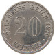 KAISERREICH 20 PFENNIG 1876 B  #c068 0263 - 20 Pfennig