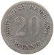 KAISERREICH 20 PFENNIG 1875 D  #a069 0323 - 20 Pfennig