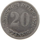 KAISERREICH 20 PFENNIG 1874 B  #a082 0623 - 20 Pfennig