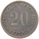 KAISERREICH 20 PFENNIG 1874 A  #s038 0659 - 20 Pfennig