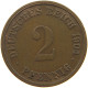 KAISERREICH 2 PFENNIG 1904 G  #a095 0617 - 2 Pfennig