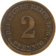 KAISERREICH 2 PFENNIG 1876 D MINTING ERROR AVERS #a066 0707 - 2 Pfennig