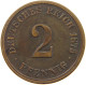 KAISERREICH 2 PFENNIG 1875 J  #c083 0487 - 2 Pfennig