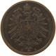 KAISERREICH 2 PFENNIG 1876 C  #s078 0029 - 2 Pfennig