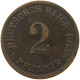 KAISERREICH 2 PFENNIG 1875 G  #a095 0607 - 2 Pfennig