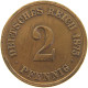 KAISERREICH 2 PFENNIG 1875 C  #c064 0189 - 2 Pfennig