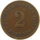 KAISERREICH 2 PFENNIG 1875 C  #a013 0093 - 2 Pfennig