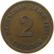 KAISERREICH 2 PFENNIG 1875 A  #s019 0221 - 2 Pfennig