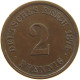 KAISERREICH 2 PFENNIG 1874 A  #c050 0197 - 2 Pfennig