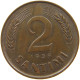 LATVIA 2 SANTIMI 1939  #a085 0715 - Latvia