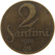 LATVIA 2 SANTIMI 1928  #a085 0711 - Lettonia